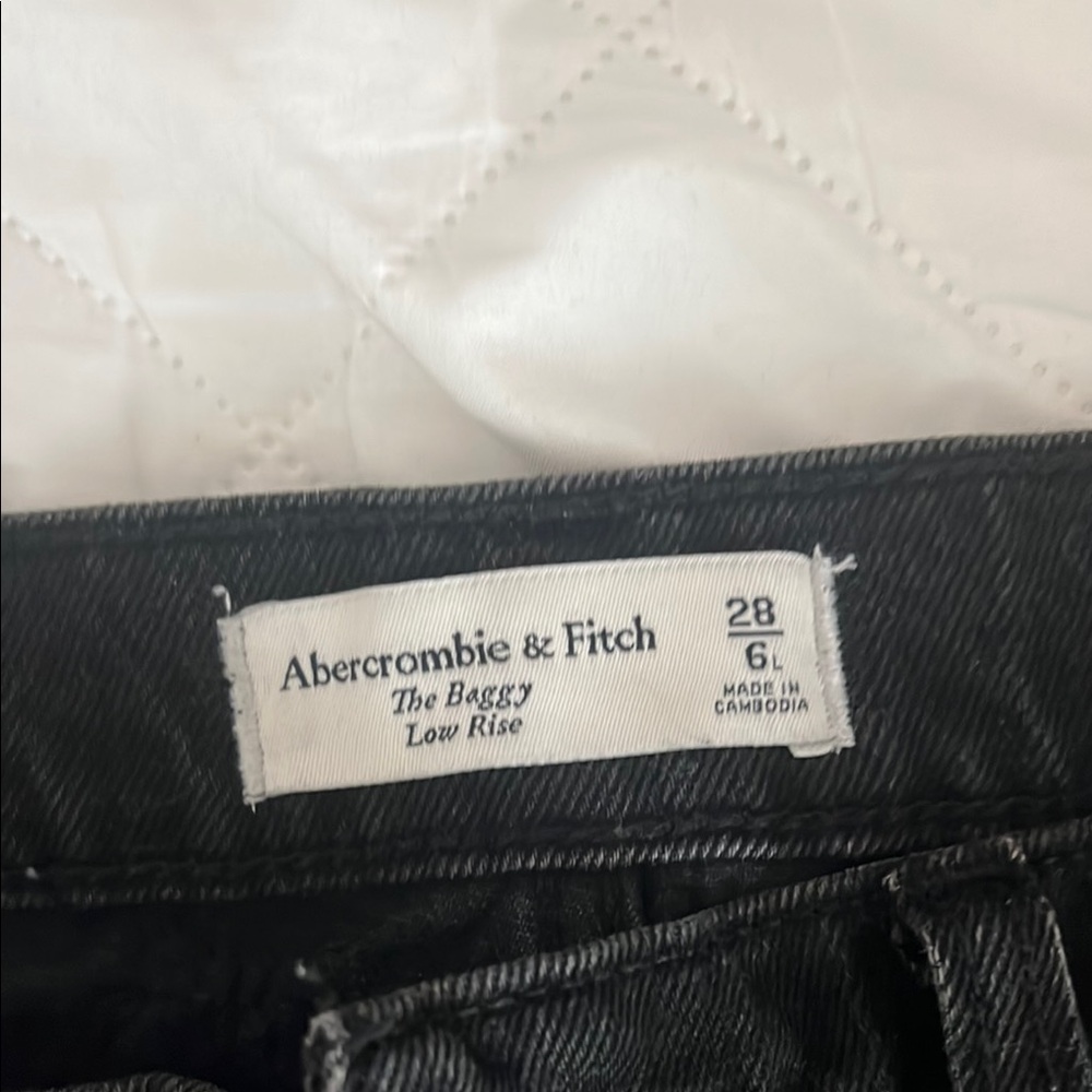 Abercrombie & Fitch Black Low Rise Jeans